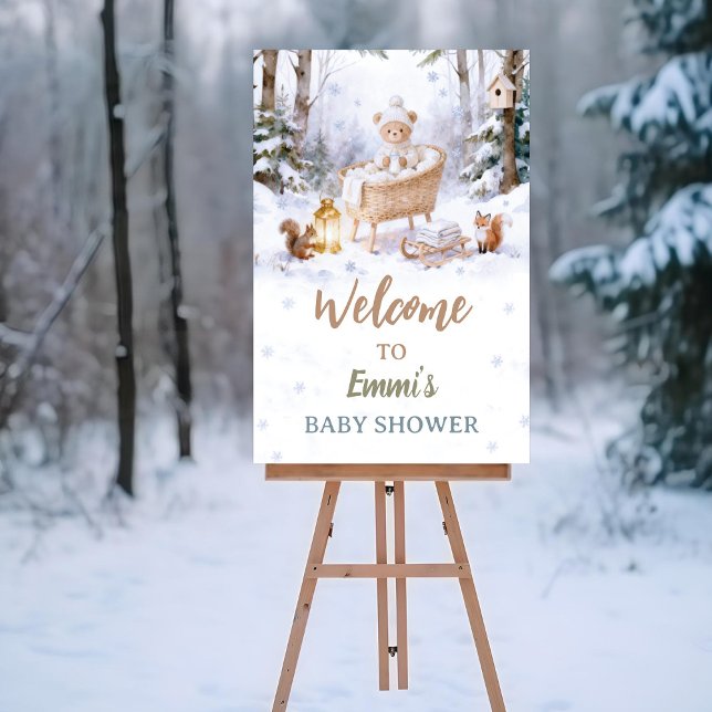 Baby, It’s Cold Outside Winter Woodland  Poster (Creator Uploaded)