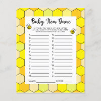 Baby Item Game. Baby Shower Game