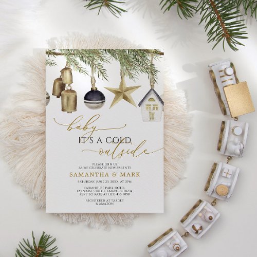 Baby its a Cold Outside Winter Baby Shower Invitation