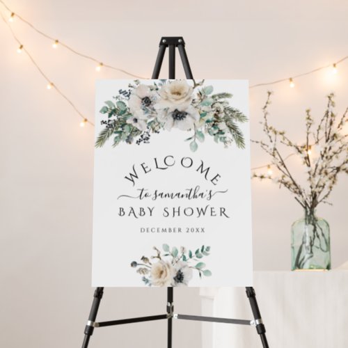 Baby its cold outcide Modern Winter Baby Shower  Foam Board