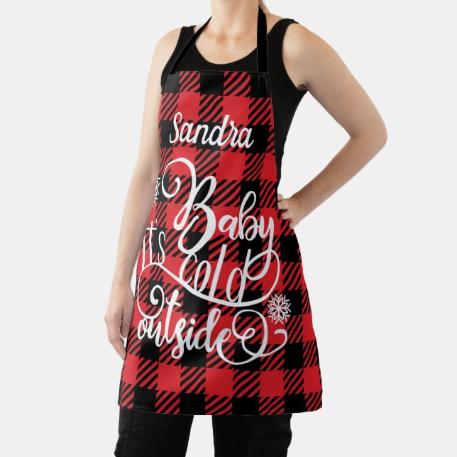 Baby it's Cold Outside Apron (Insitu)