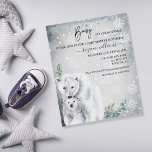 Baby It's Cold Outside Arctic Polar Bear Budget<br><div class="desc">This design may be personalized in the area provided by changing the photo and/or text. Or it can be customized by clicking Personalize this Template and then choosing the click to customize further option and delete or change the color of the background, add text, change the text color or style,...</div>