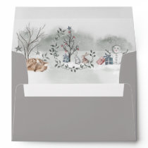 Baby it's cold outside baby shower 5x7 envelope