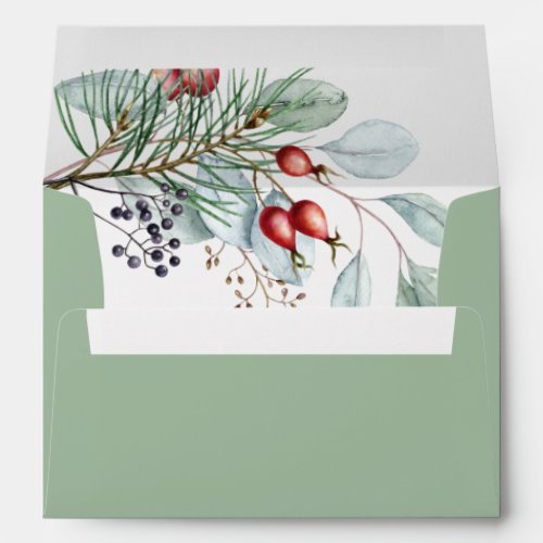 Baby its cold outside baby shower 5x7 envelope