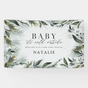 Baby its cold outside baby shower banner