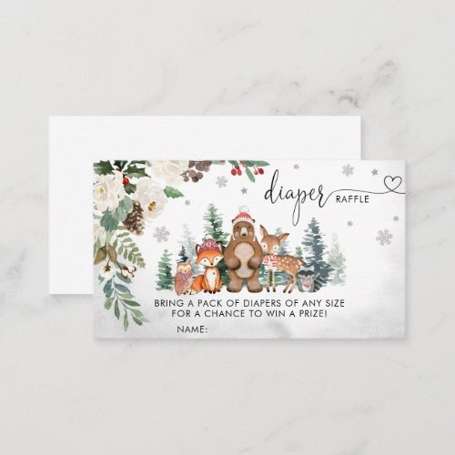 Baby Its Cold Outside Baby Shower Business Card