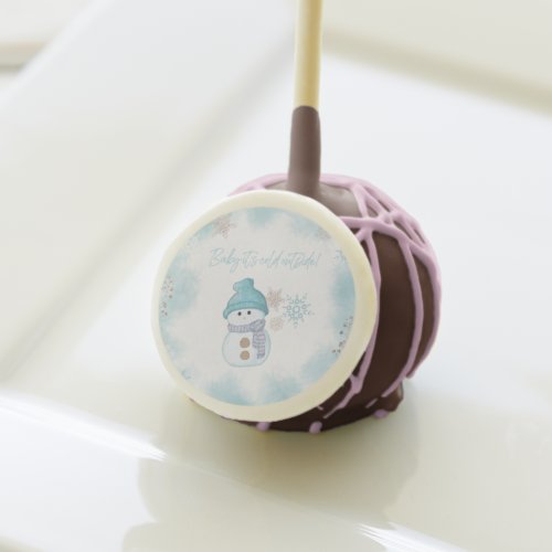 Baby Its Cold Outside Baby Shower Cake Pops