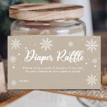 Baby Its Cold Outside Baby Shower Diaper Raffle Enclosure Card