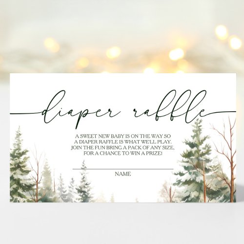 Baby Its Cold Outside Baby Shower Diaper Raffle