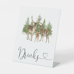 Baby It's Cold Outside Baby Shower Drinks Pedestal Sign