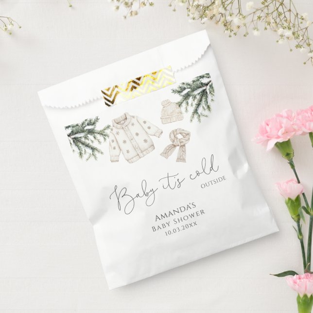 Baby It's Cold Outside Baby Shower Favor Bag (Sealed)