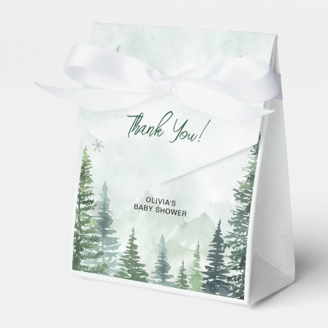 Baby it's Cold Outside Baby Shower Favor Boxes (Front Side)