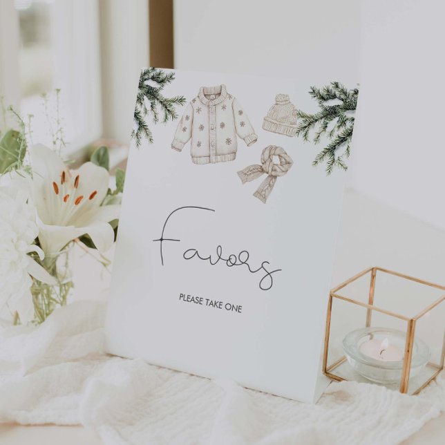 Baby It's Cold Outside Baby Shower Favors Pedestal Sign (Creator Uploaded)