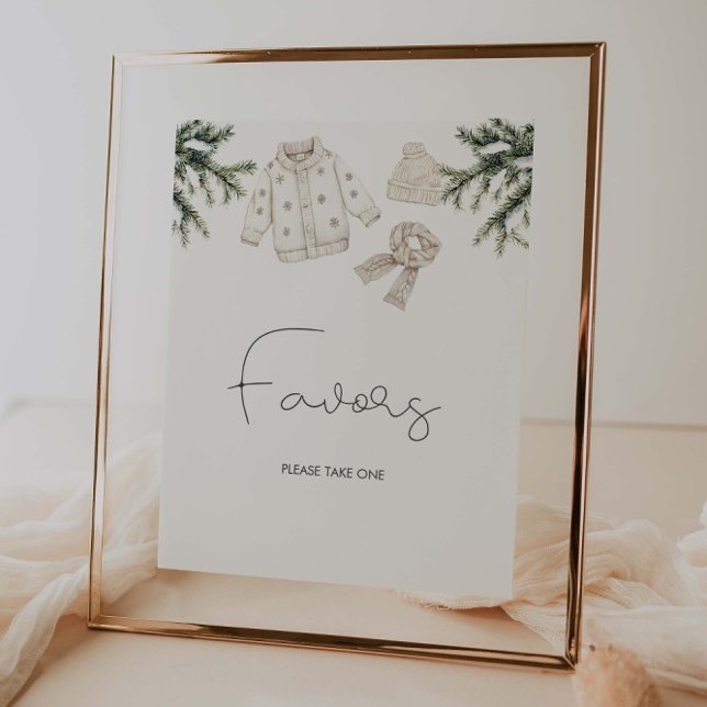 Baby It's Cold Outside Baby Shower  Favors Poster (Creator Uploaded)