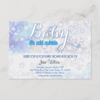 Baby It's Cold Outside Baby Shower Invitation by SunflowerDesigns at Zazzle