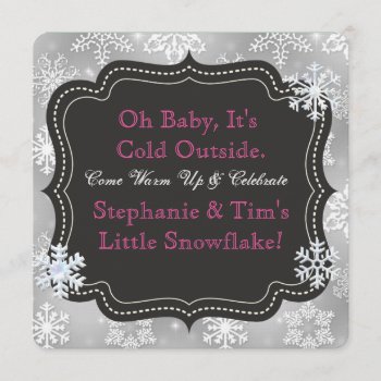 Baby Its Cold Outside Baby Shower Invitation by PersonalCustom at Zazzle