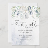 Baby it's cold outside baby shower invitation