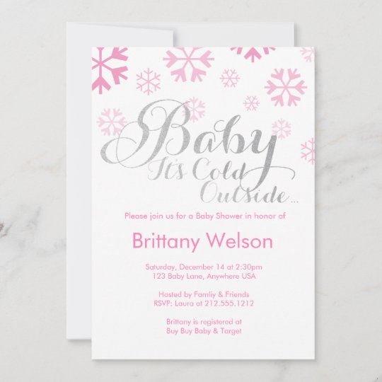 Baby It's Cold Outside Baby Shower Invitation | Zazzle.com