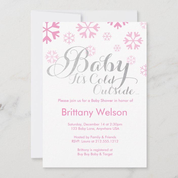 Baby It's Cold Outside Baby Shower Invitation | Zazzle.com