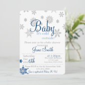 Baby It's Cold Outside Baby Shower Invitation (Standing Front)
