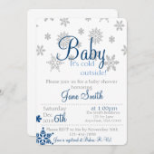 Baby It's Cold Outside Baby Shower Invitation (Front/Back)
