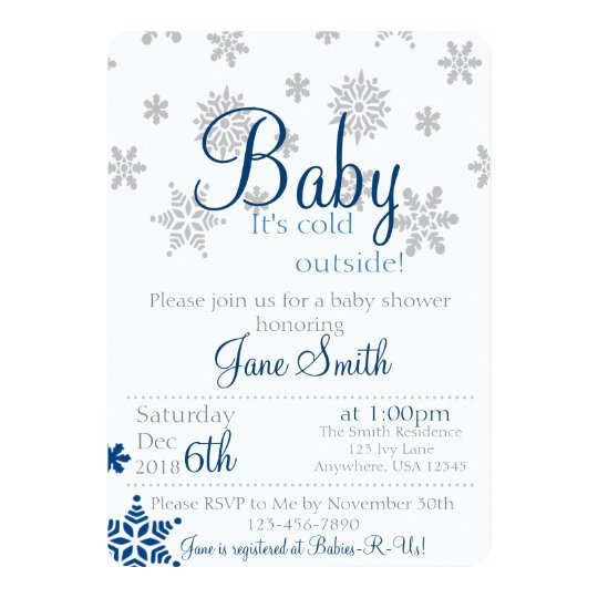 Baby It's Cold Outside Baby Shower Invitation | Zazzle.com