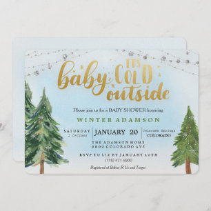 Baby Its Cold Outside Baby Shower Invitation