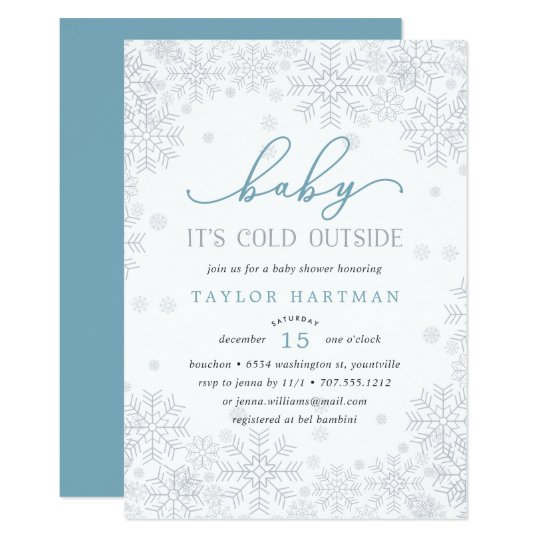 Baby It's Cold Outside Baby Shower Invitation