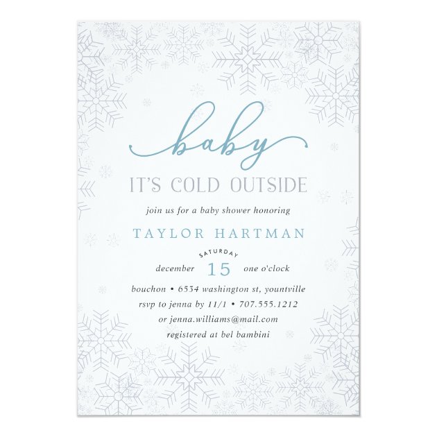 Baby It's Cold Outside | Baby Shower Invitation