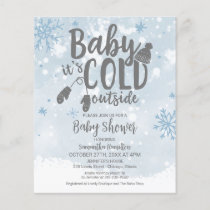 Baby It's Cold Outside Baby Shower Invitation