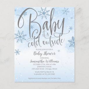 Baby It's Cold Outside Baby Shower Invitation