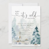 Baby its cold outside baby shower invitation (Front)