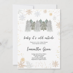 Baby it's Cold Outside Baby Shower Invitation