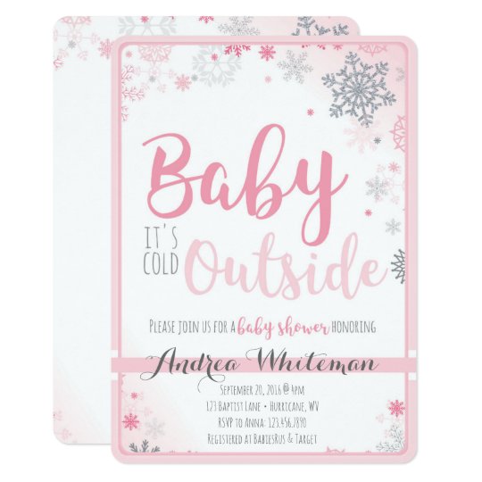 Baby It's Cold Outside Invitation Template 8