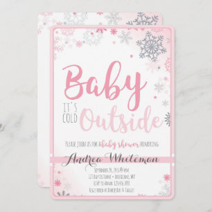 Baby it's Cold Outside Baby Shower Invitation