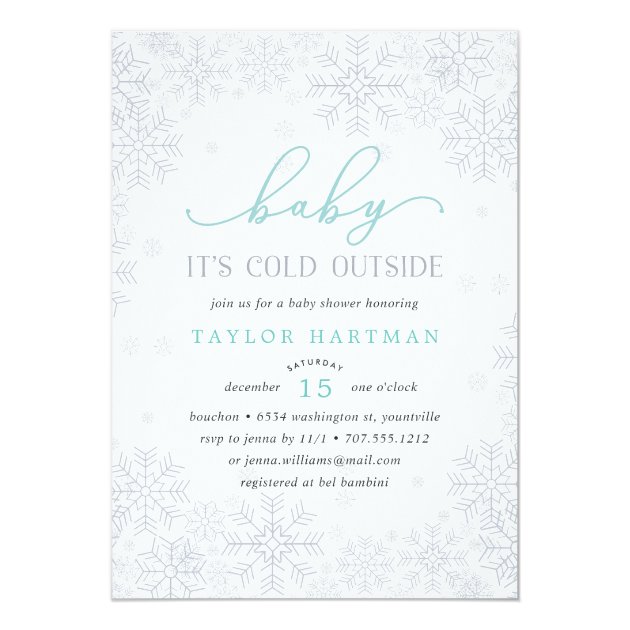 Baby It's Cold Outside | Baby Shower Invitation