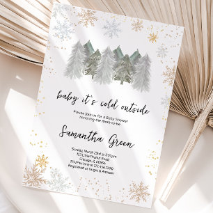 Baby it's Cold Outside Baby Shower Invitation