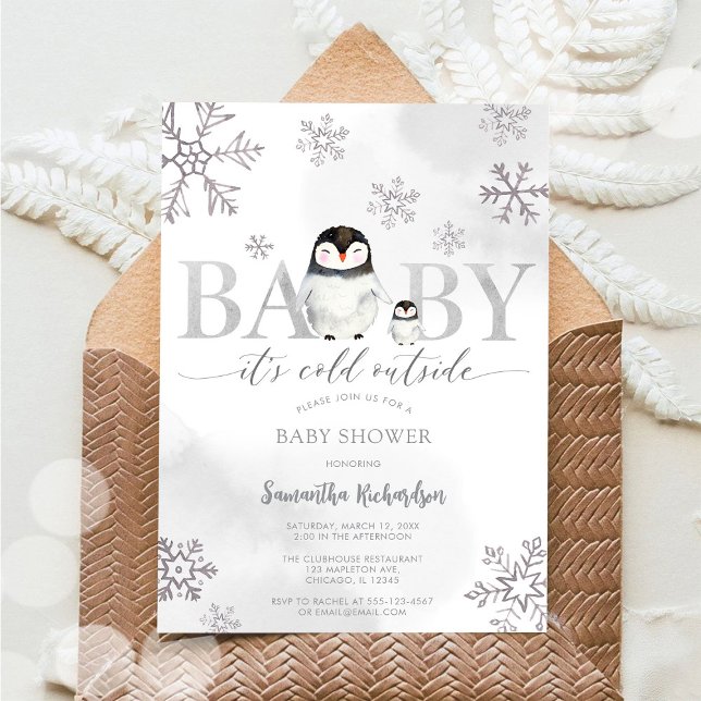 Baby It's Cold Outside Baby Shower Invitation (Creator Uploaded)