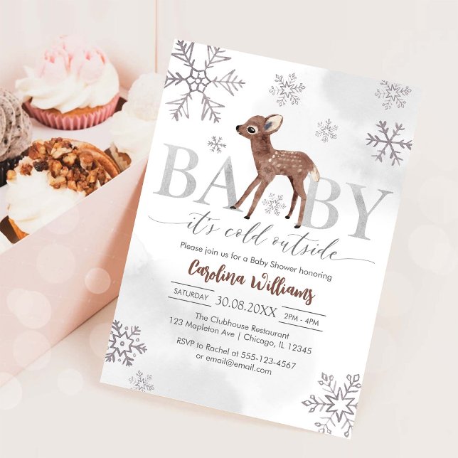 Baby It's Cold Outside Baby Shower Invitation (Creator Uploaded)