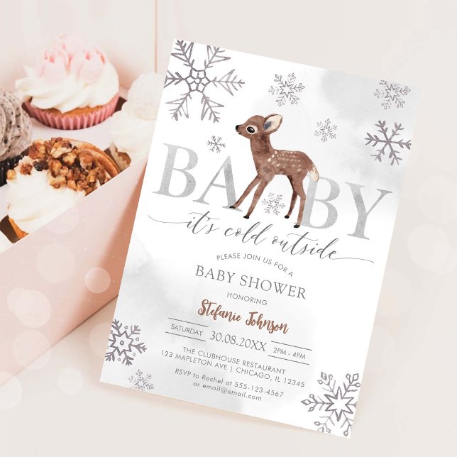 Baby It's Cold Outside Baby Shower Invitation (Creator Uploaded)