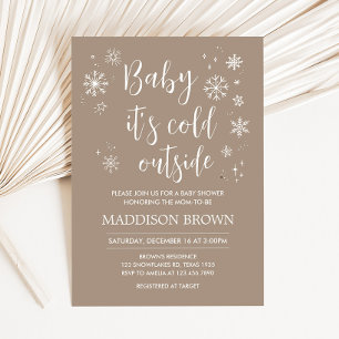Baby It's Cold Outside Baby Shower Invitation