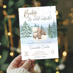 Baby It's Cold Outside Baby Shower Invitation