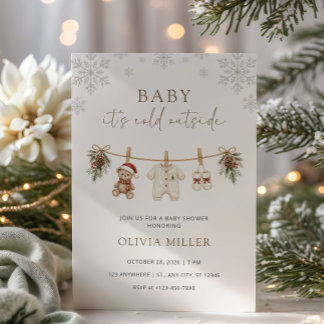 Baby It's Cold Outside Baby Shower Invitation