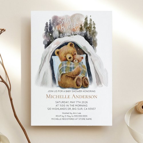 Baby Its Cold Outside Baby Shower Invitation