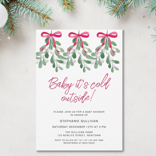 Baby Its Cold Outside Baby Shower Invitation