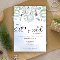 Baby it's cold outside baby shower invitation