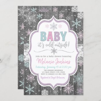 Baby It's Cold Outside Baby Shower Invitation by YourMainEvent at Zazzle