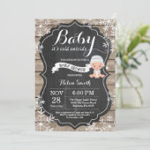 Baby its Cold Outside Baby Shower Invitation (Standing Front)