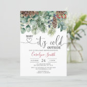 Baby its cold outside Baby Shower Invitation (Standing Front)