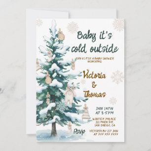 Baby It's Cold Outside Baby Shower Invitation